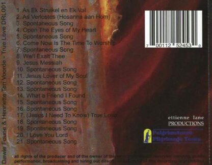 CD True Love - Live Worship met Dawie Fourie & Henriette ten Voorde - Afbeelding 2
